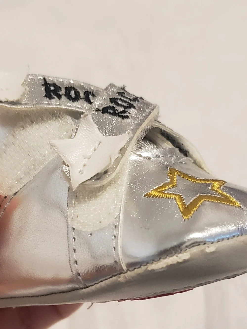 Baby Rock Star Silver Baby Shoes